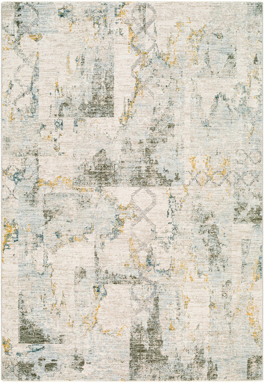 Adlai Modern Abstract Design Beige And Gray Rug - The Rug Decor