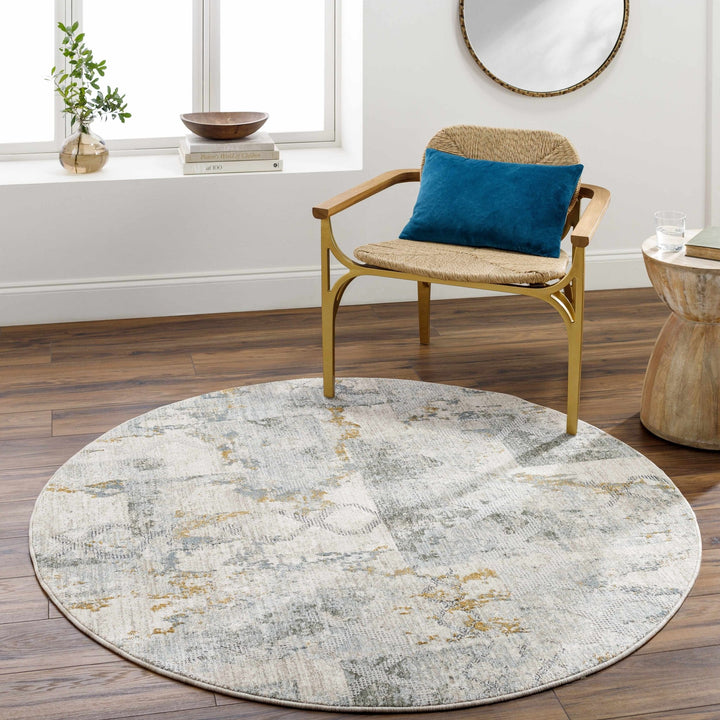 Adlai Modern Abstract Design Beige And Gray Rug - The Rug Decor
