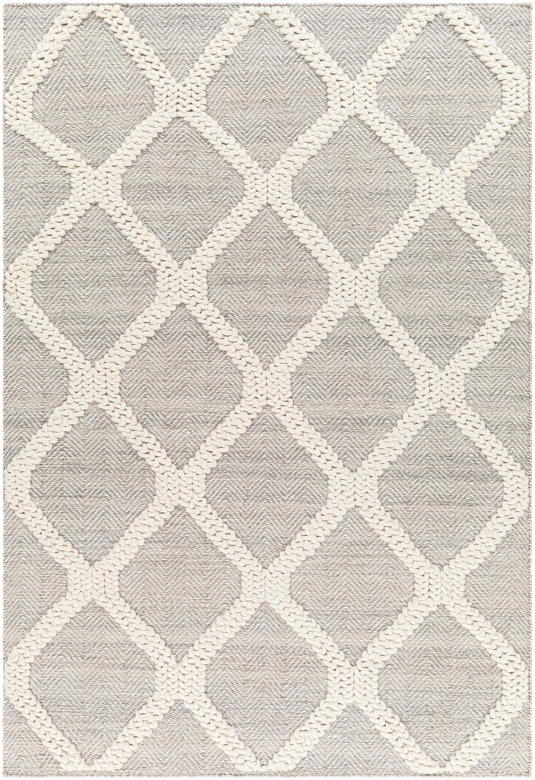Adora Contemporary Grey And Ivory Rug