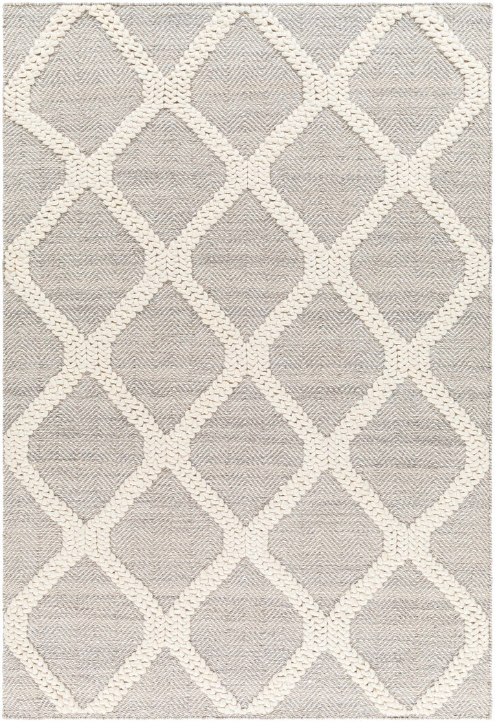 Adora Contemporary Grey And Ivory Rug