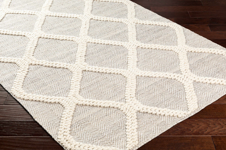 Adora Contemporary Grey And Ivory Rug