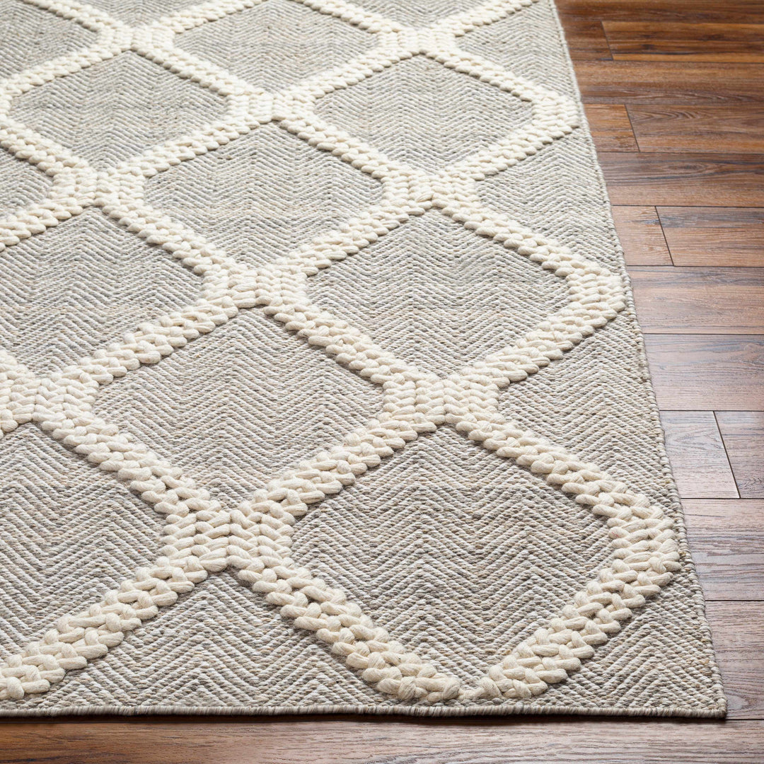 Adora Contemporary Grey And Ivory Rug