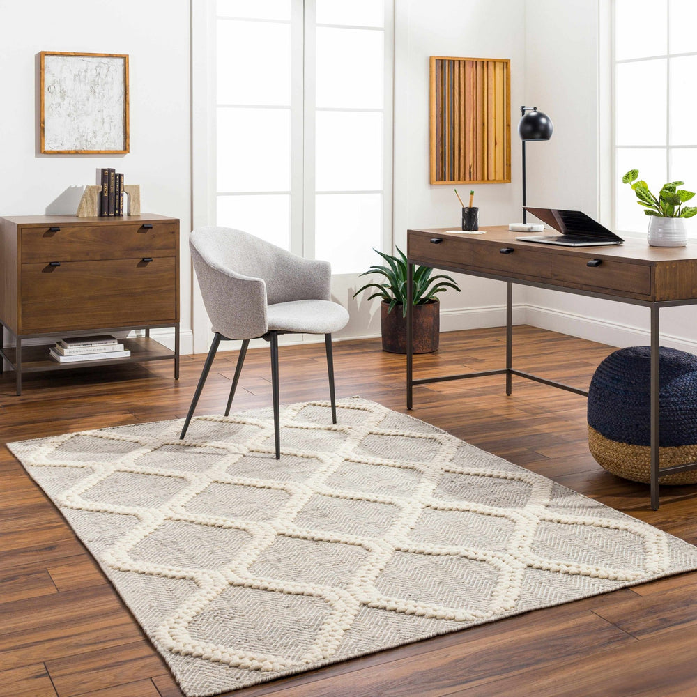 Adora Contemporary Grey And Ivory Rug - The Rug Decor