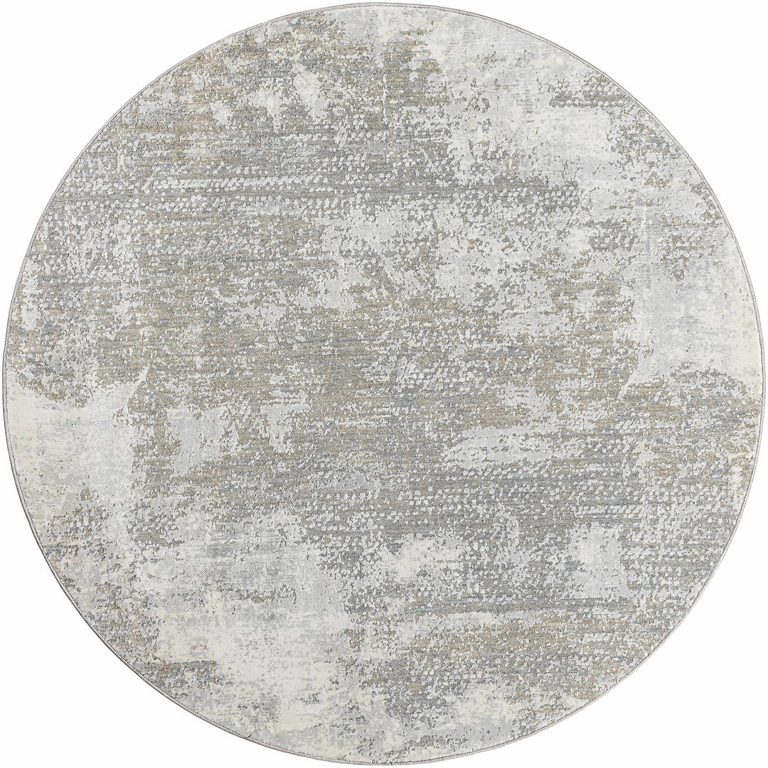 Adwoa Modern Abstract Design Gray & Brown Boutique Rug