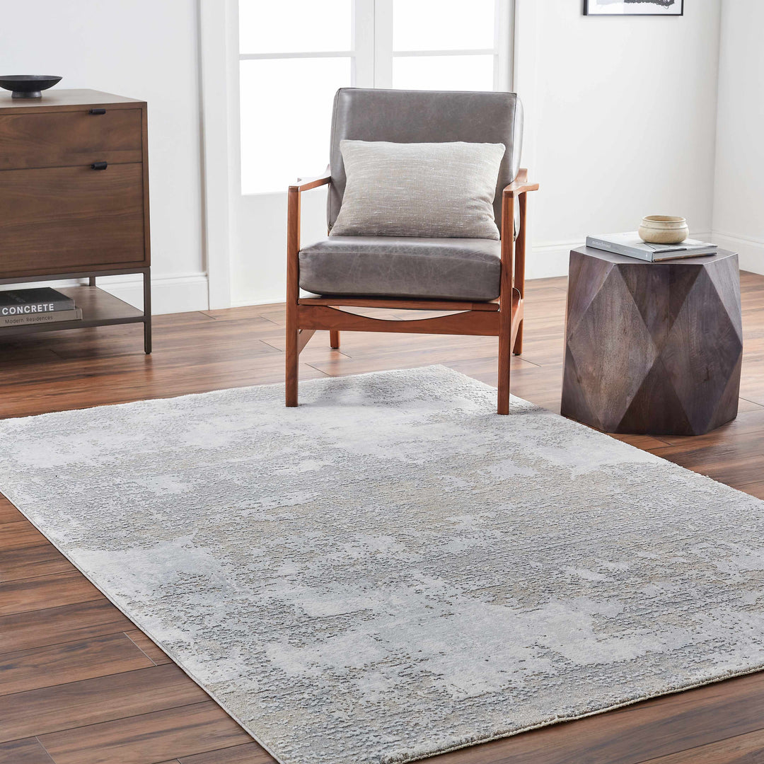 Adwoa Modern Abstract Design Gray & Brown Boutique Rug
