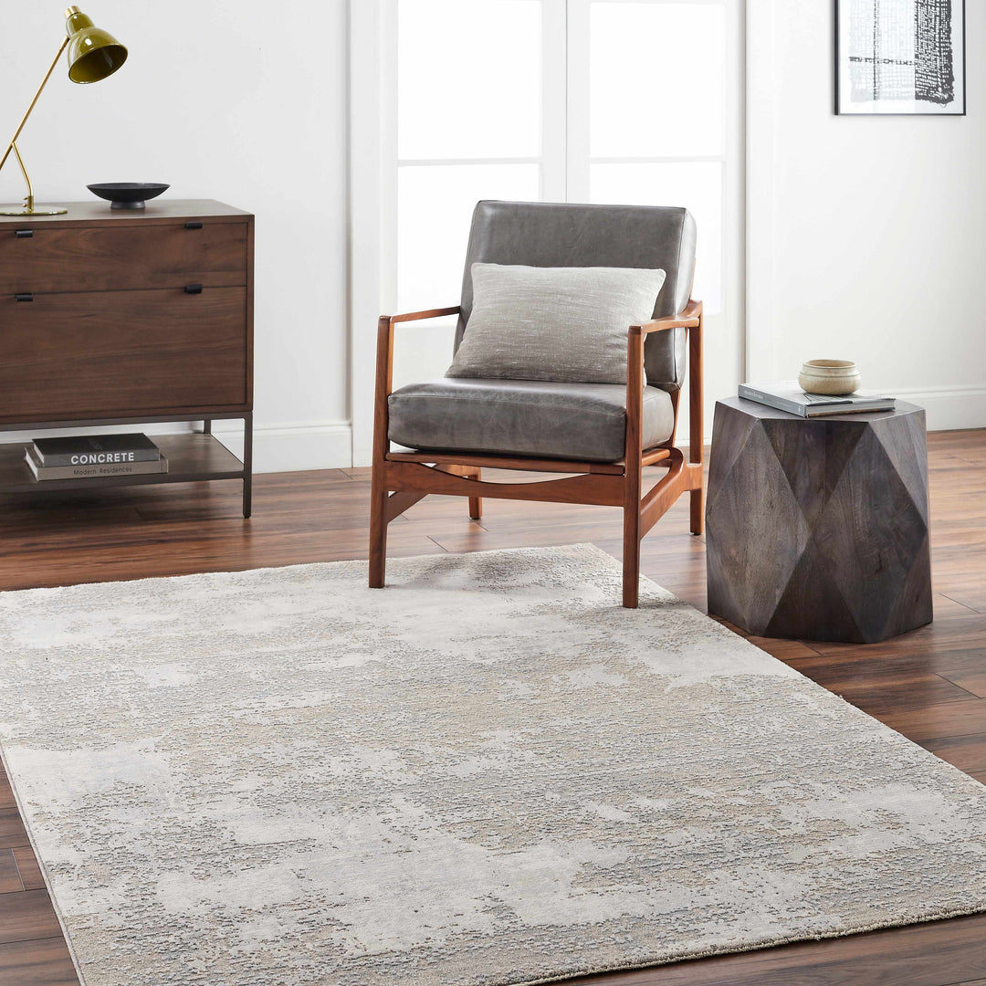 Adwoa Modern Abstract Design Gray & Brown Boutique Rug