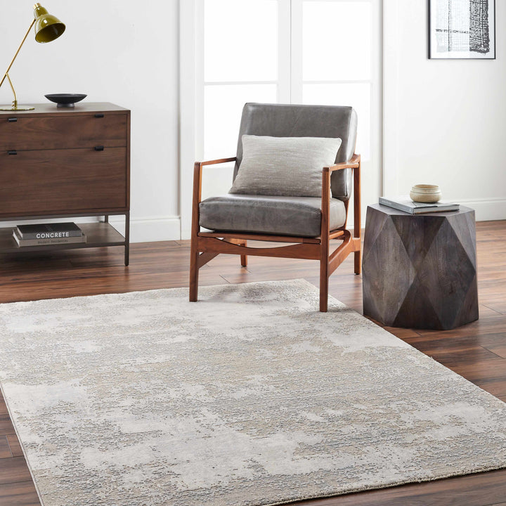 Adwoa Modern Abstract Design Gray & Brown Boutique Rug