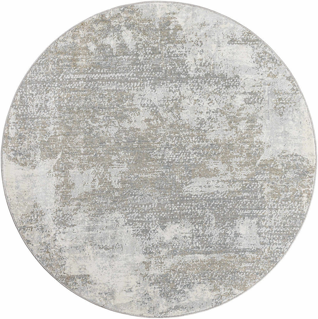 Adwoa Modern Abstract Design Gray & Brown Boutique Rug - The Rug Decor