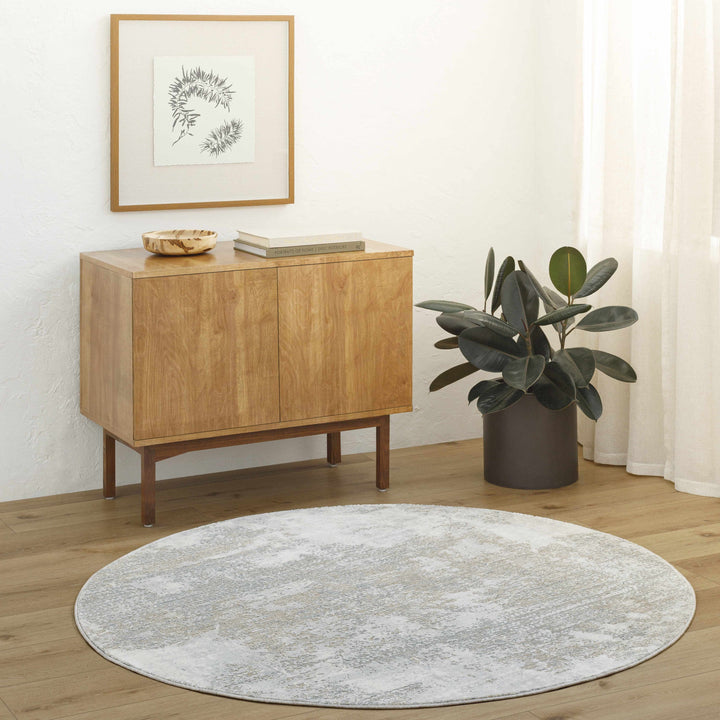 Adwoa Modern Abstract Design Gray & Brown Boutique Rug