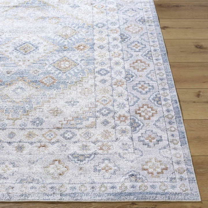 Agaton Traditional Gray And Beige Washable Rug - The Rug Decor