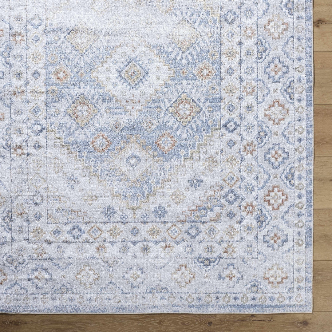 Agaton Traditional Gray And Beige Washable Rug - The Rug Decor