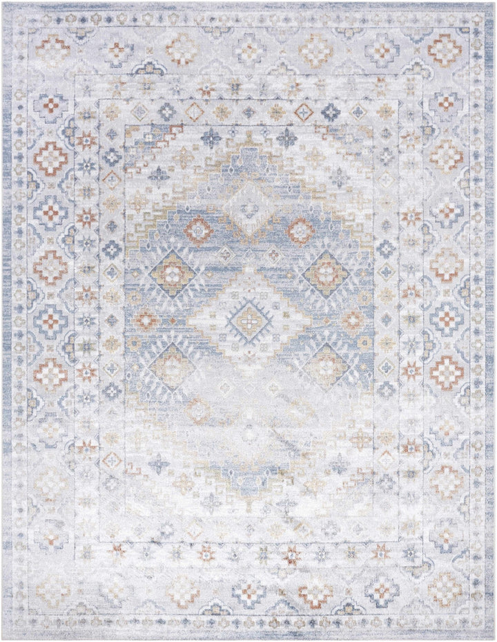 Agaton Traditional Gray And Beige Washable Rug - The Rug Decor