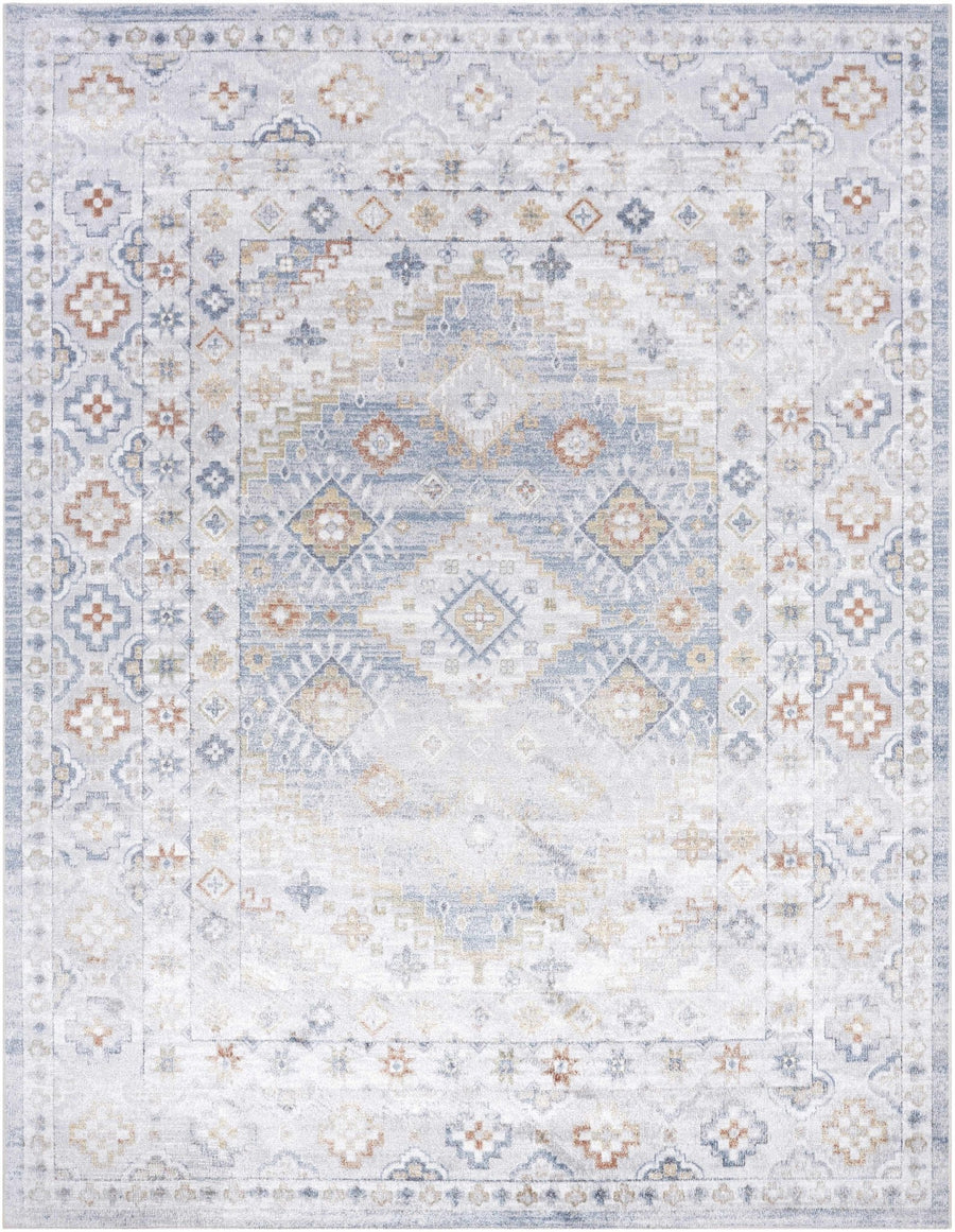 Agaton Traditional Gray And Beige Washable Rug - The Rug Decor