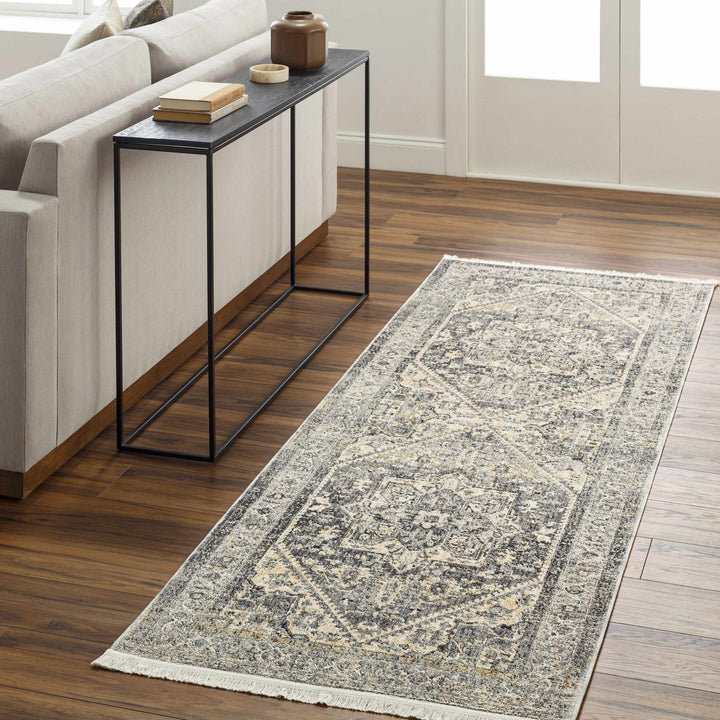 Ailsa Traditional Gray And Beige Area Rug - The Rug Decor