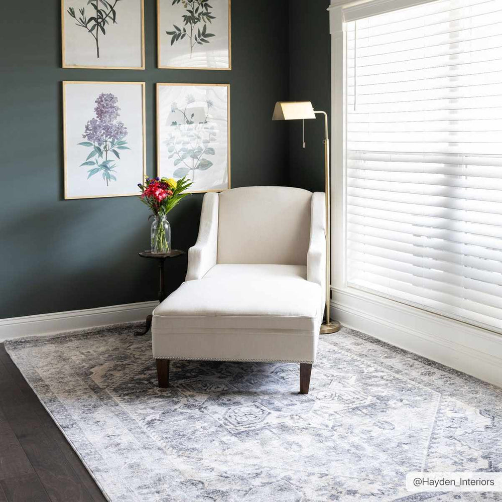 Ailsa Traditional Gray And Beige Area Rug - The Rug Decor