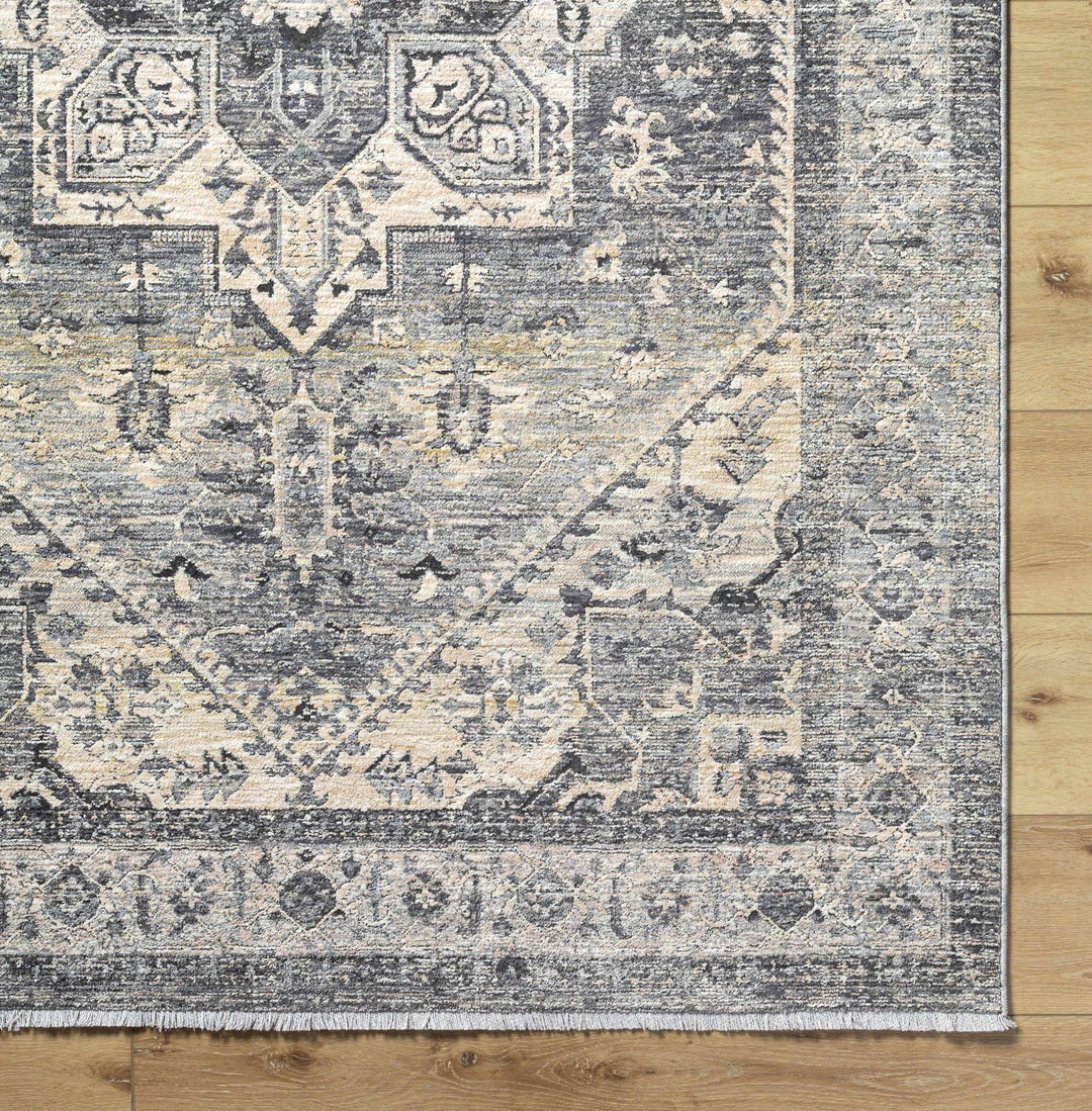 Ailsa Traditional Gray And Beige Area Rug - The Rug Decor