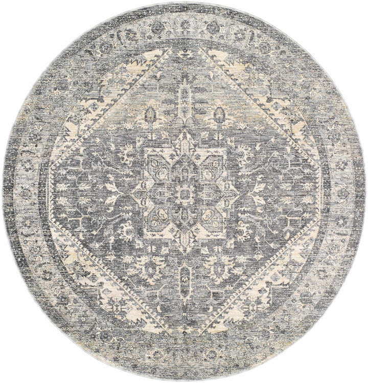 Ailsa Traditional Gray And Beige Area Rug - The Rug Decor