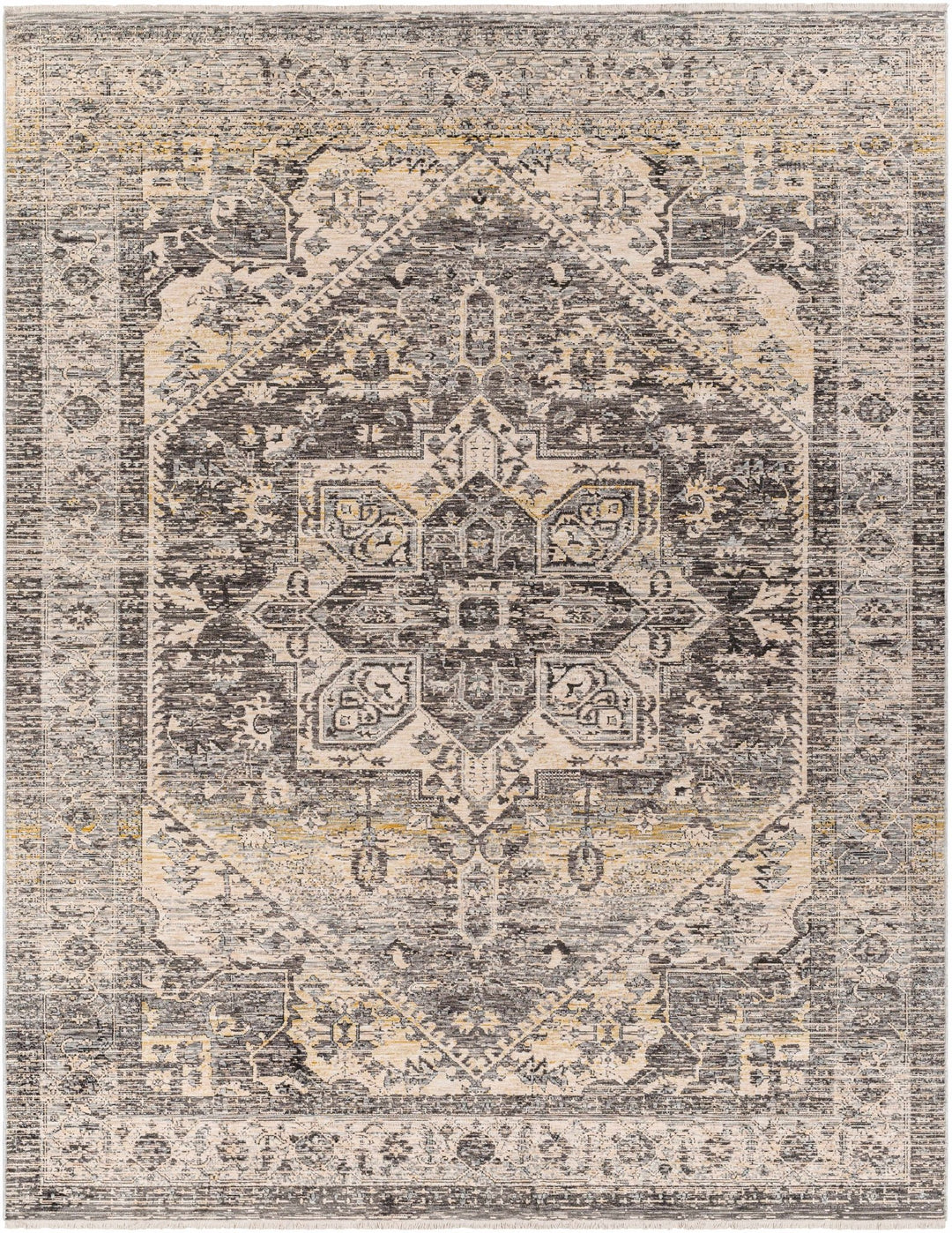 Ailsa Traditional Gray And Beige Area Rug - The Rug Decor
