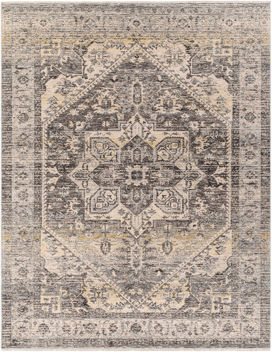 Ailsa Traditional Gray And Beige Area Rug - The Rug Decor