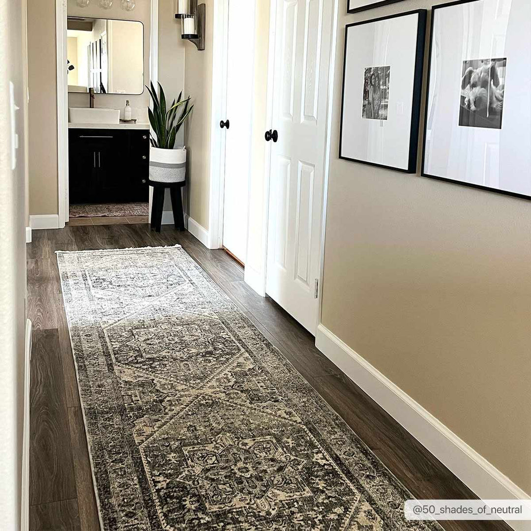 Ailsa Traditional Gray And Beige Area Rug - The Rug Decor