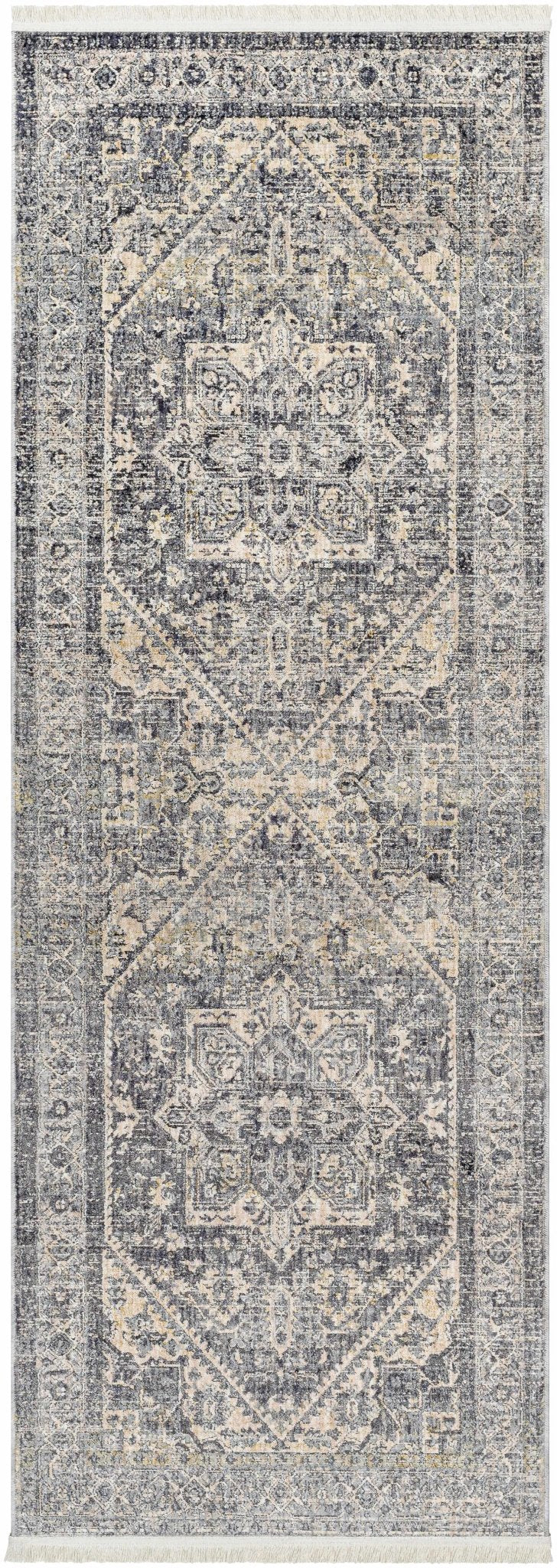 Ailsa Traditional Gray And Beige Area Rug - The Rug Decor