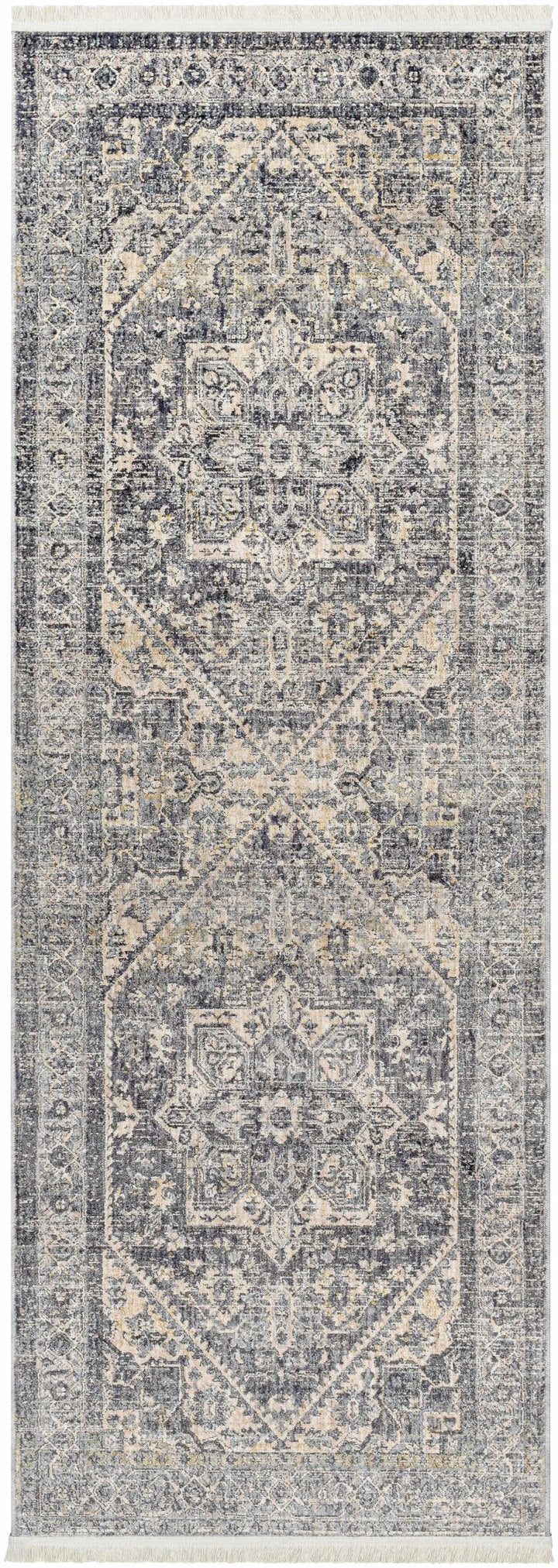Ailsa Traditional Gray And Beige Area Rug - The Rug Decor