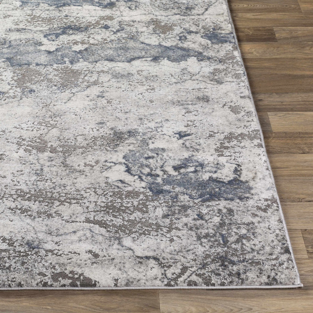 Ainslie Contemporary Abstract Gray Marble Rug - The Rug Decor