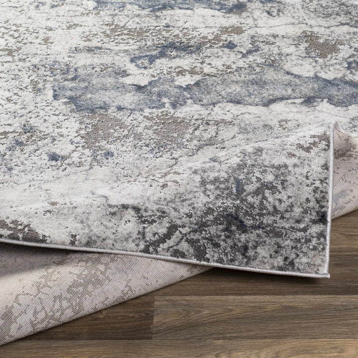 Ainslie Contemporary Abstract Gray Marble Rug - The Rug Decor