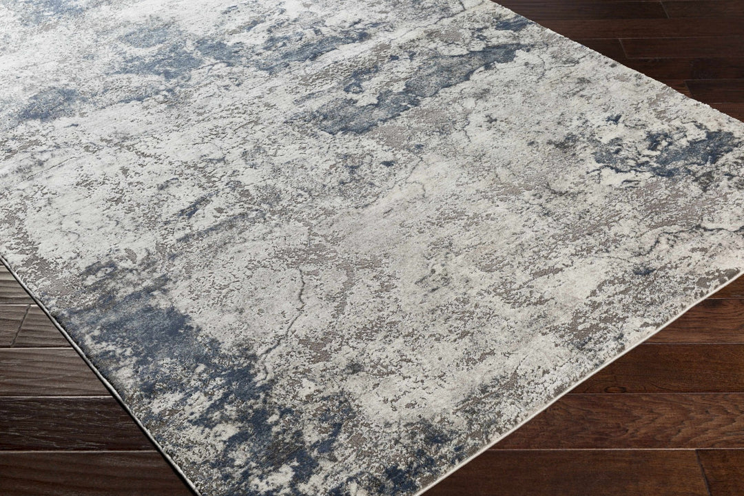 Ainslie Contemporary Abstract Gray Marble Rug - The Rug Decor
