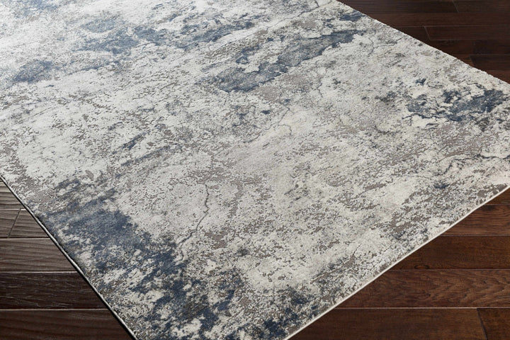 Ainslie Contemporary Abstract Gray Marble Rug - The Rug Decor