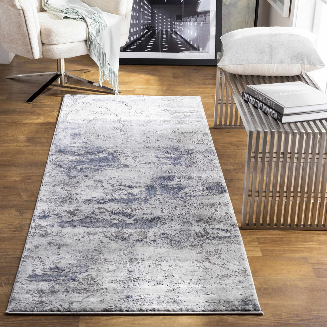 Ainslie Contemporary Abstract Gray Marble Rug - The Rug Decor