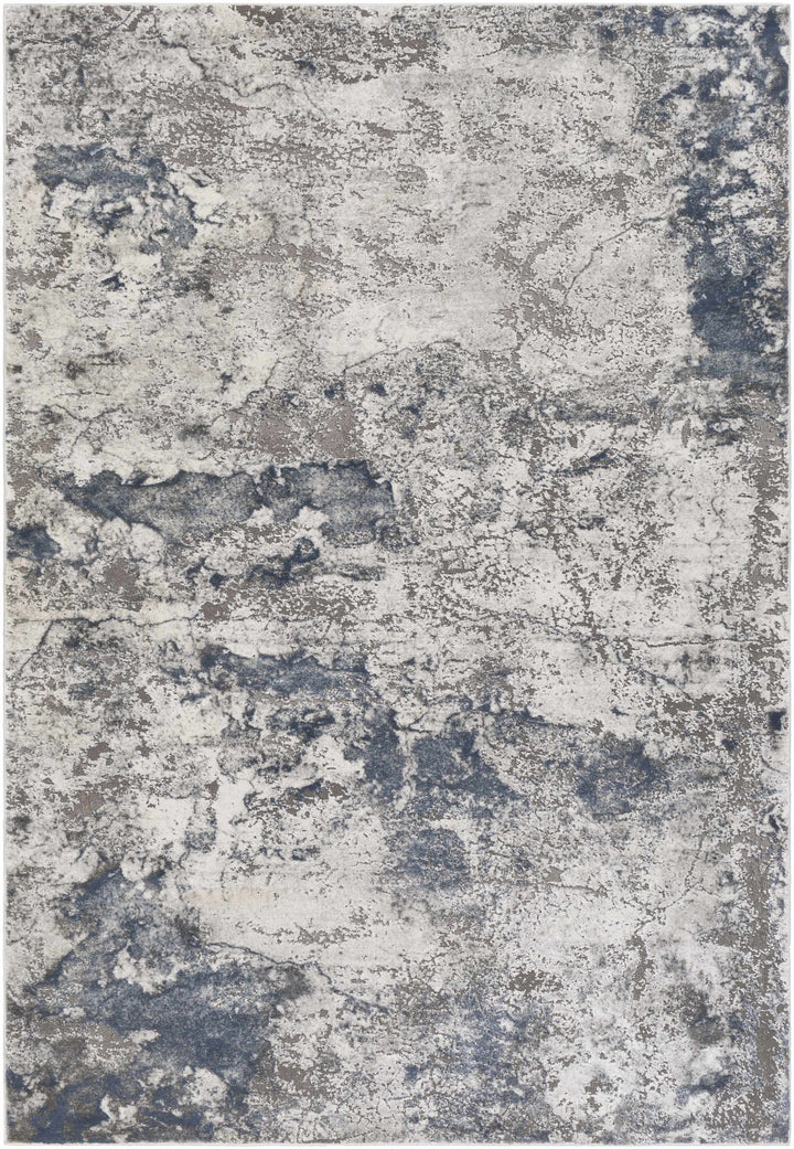 Ainslie Contemporary Abstract Gray Marble Rug - The Rug Decor
