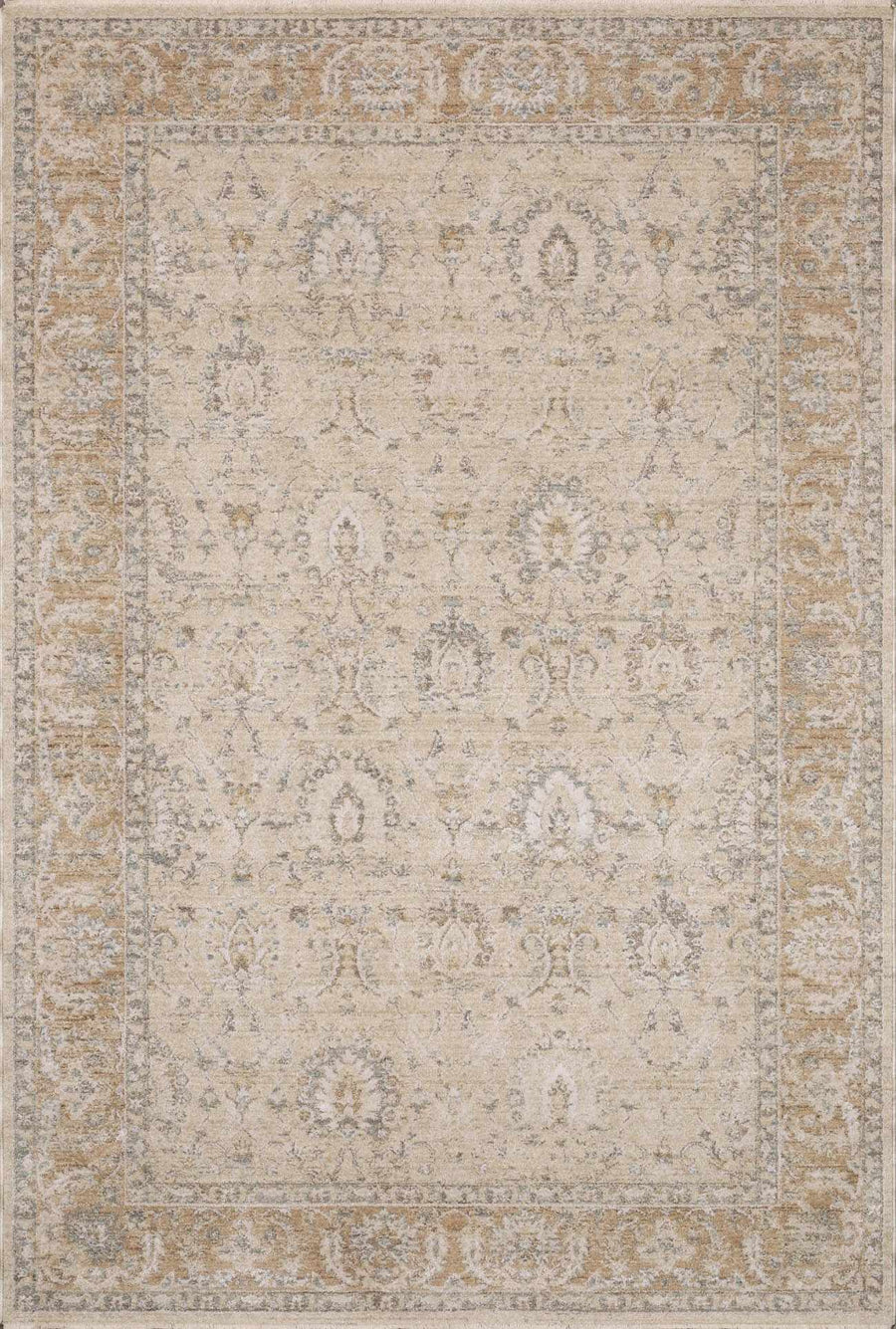 Airlia Traditional Style Beige And Gray Area Rug - The Rug Decor