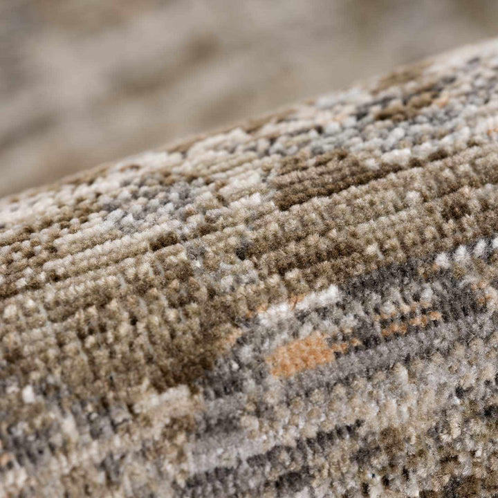 Aistys Washable Beige And Brown Machine Woven Outdoor Rug - The Rug Decor