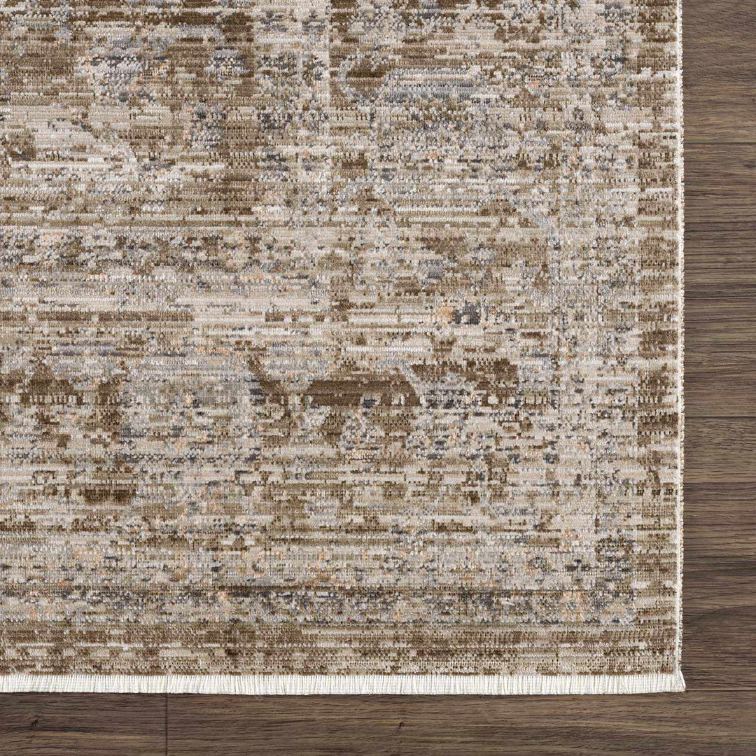 Aistys Washable Beige And Brown Machine Woven Outdoor Rug - The Rug Decor