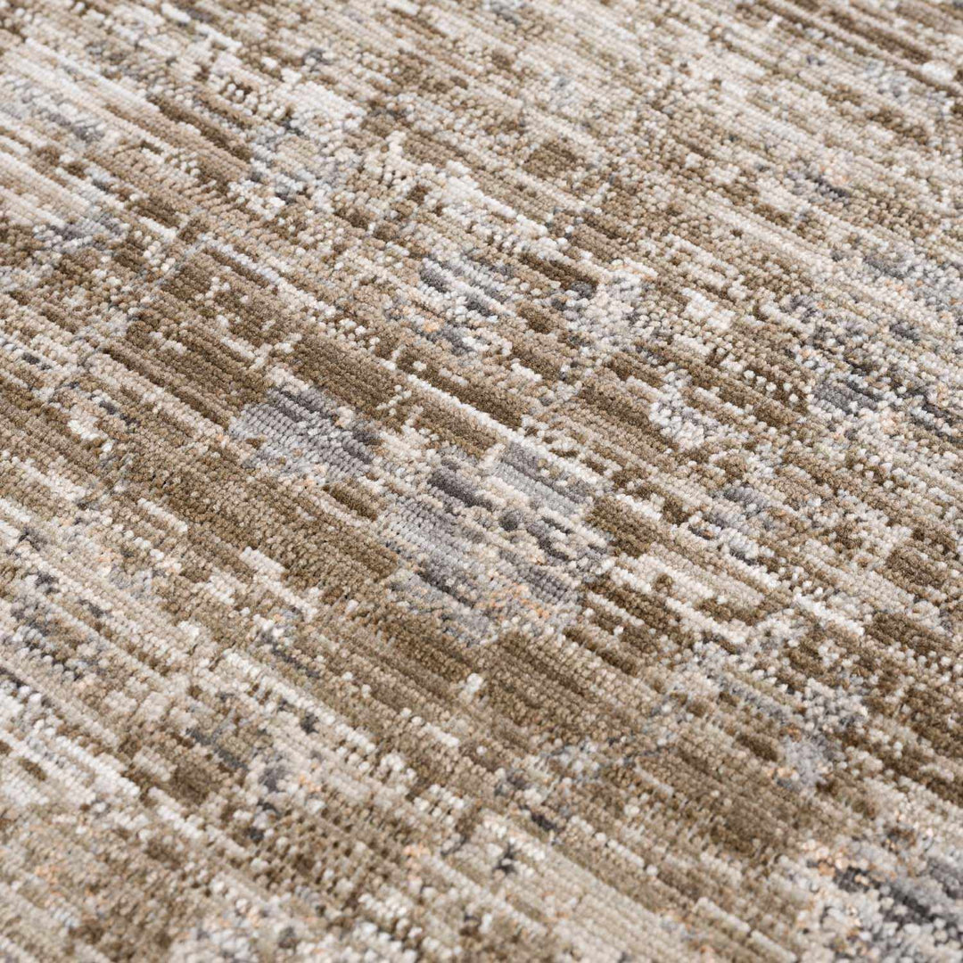 Aistys Washable Beige And Brown Machine Woven Outdoor Rug - The Rug Decor