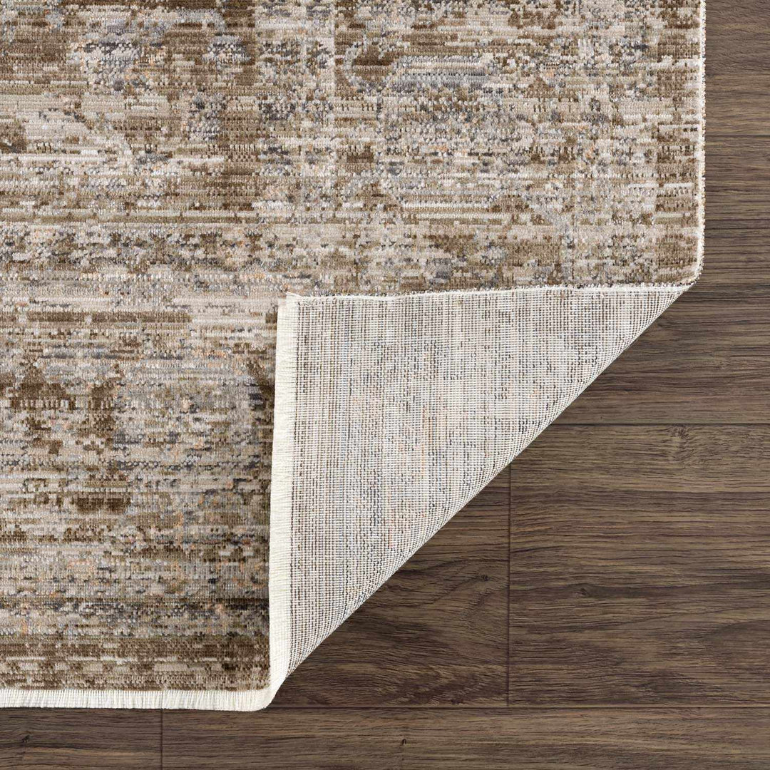 Aistys Washable Beige And Brown Machine Woven Outdoor Rug - The Rug Decor