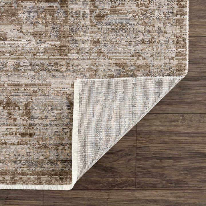 Aistys Washable Beige And Brown Machine Woven Outdoor Rug - The Rug Decor