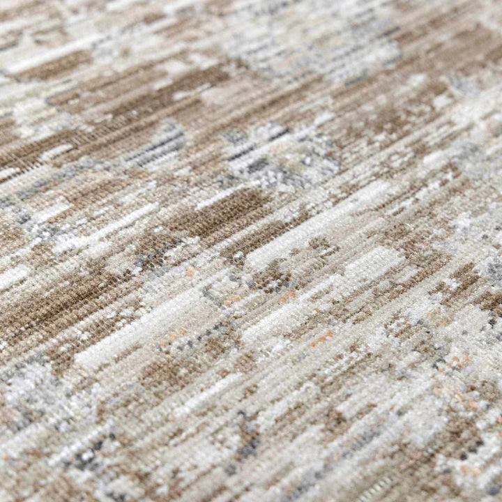 Aistys Washable Beige And Brown Machine Woven Outdoor Rug - The Rug Decor
