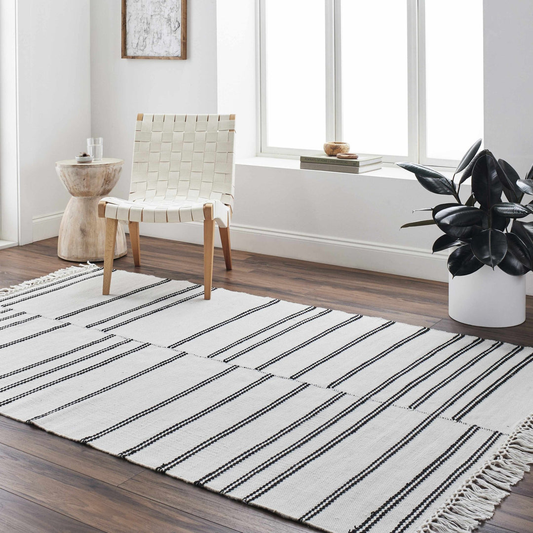 Akash Off White Modern Style Hand Woven Area Rug - The Rug Decor