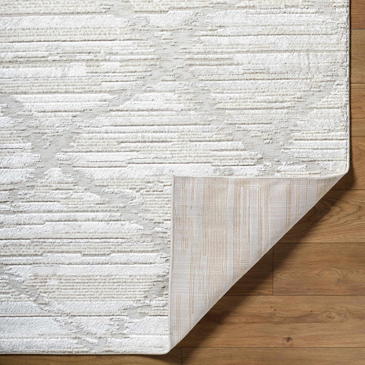 Akilah Contemporary Geometrical Ivory And Gray Rug - The Rug Decor