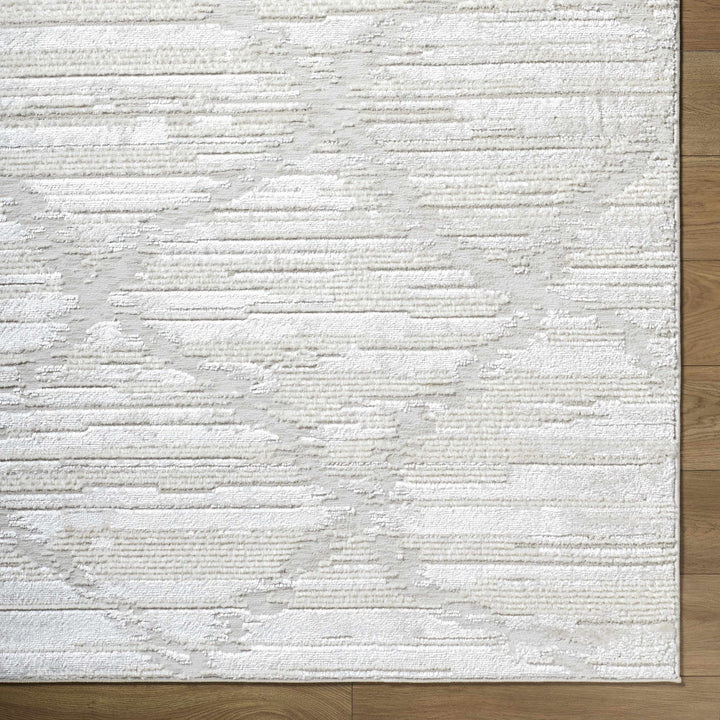 Akilah Contemporary Geometrical Ivory And Gray Rug - The Rug Decor