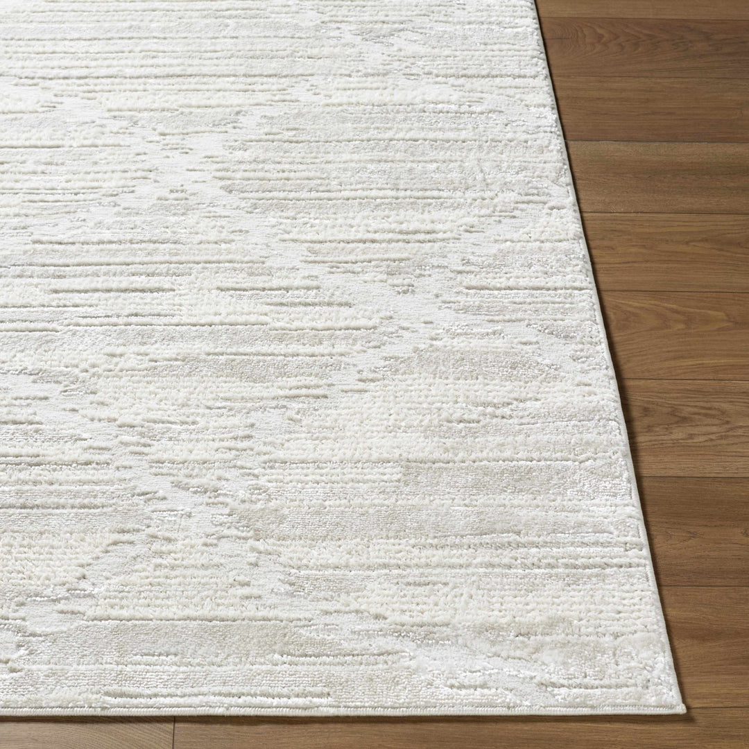 Akilah Contemporary Geometrical Ivory And Gray Rug - The Rug Decor