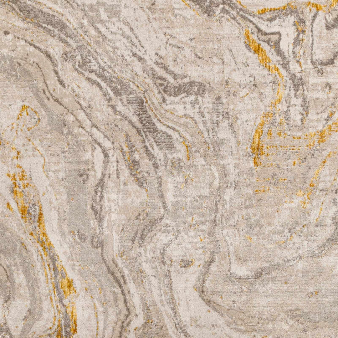 Akins Contemporary Abstract Beige Marble Rug - The Rug Decor