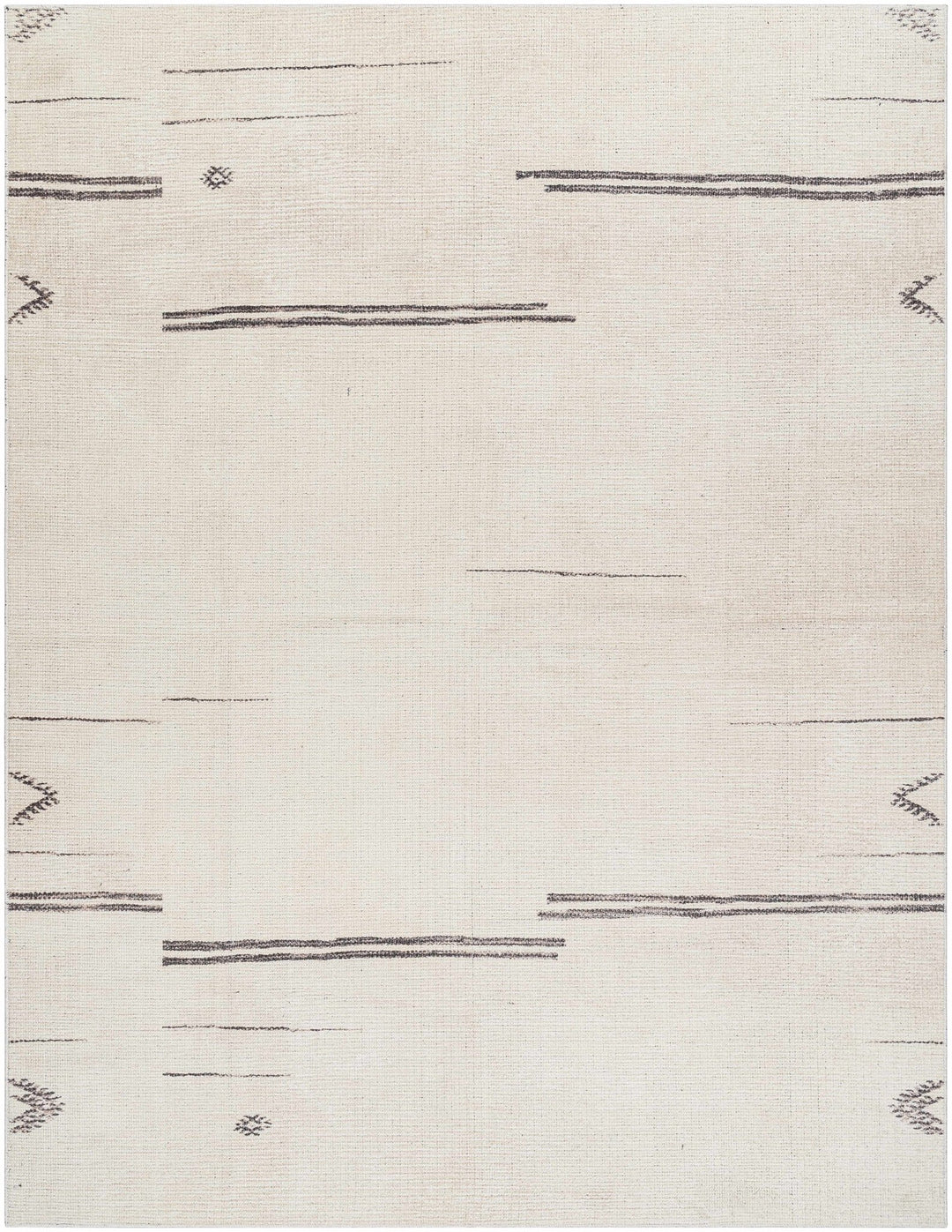 Akito Modern Abstract Ivory And Machine Woven Rug - The Rug Decor