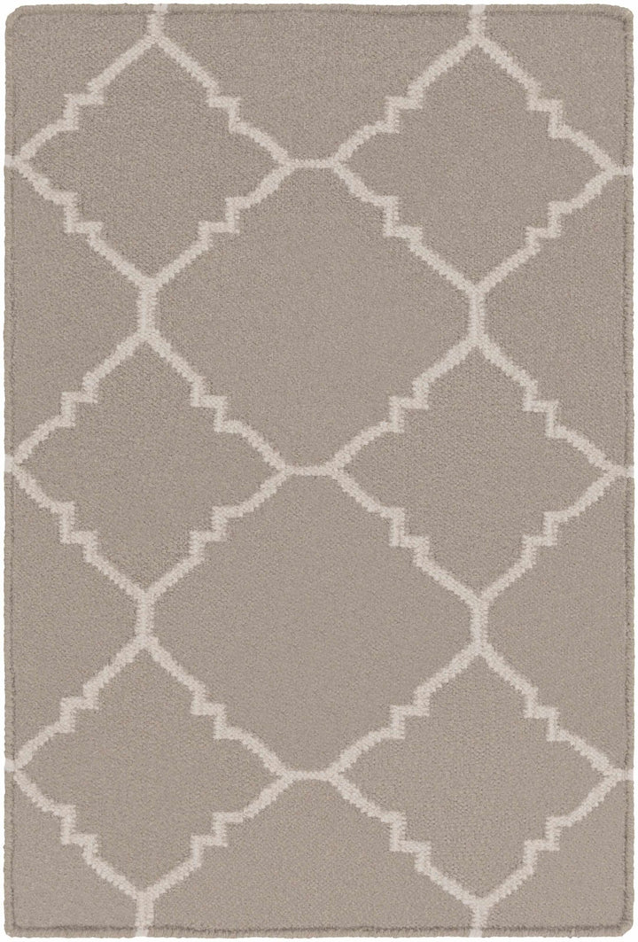 Akron Contemporary Geometrical Taupe Area Rug - The Rug Decor