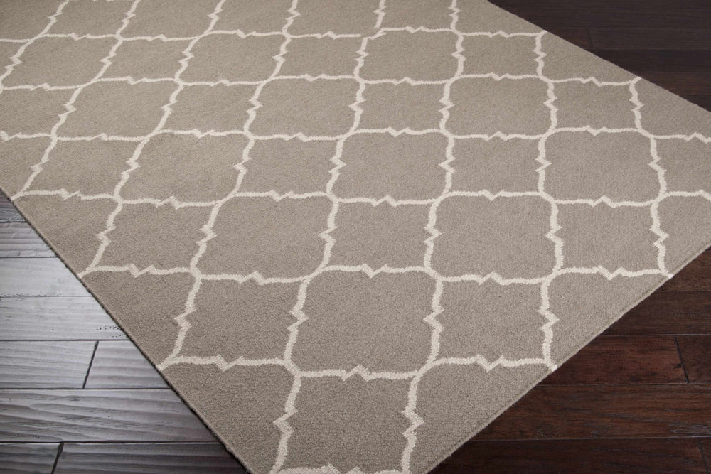Akron Contemporary Geometrical Taupe Area Rug - The Rug Decor