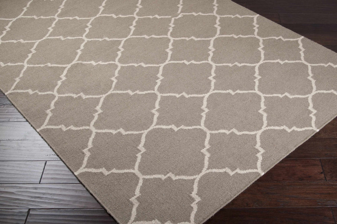 Akron Contemporary Geometrical Taupe Area Rug - The Rug Decor