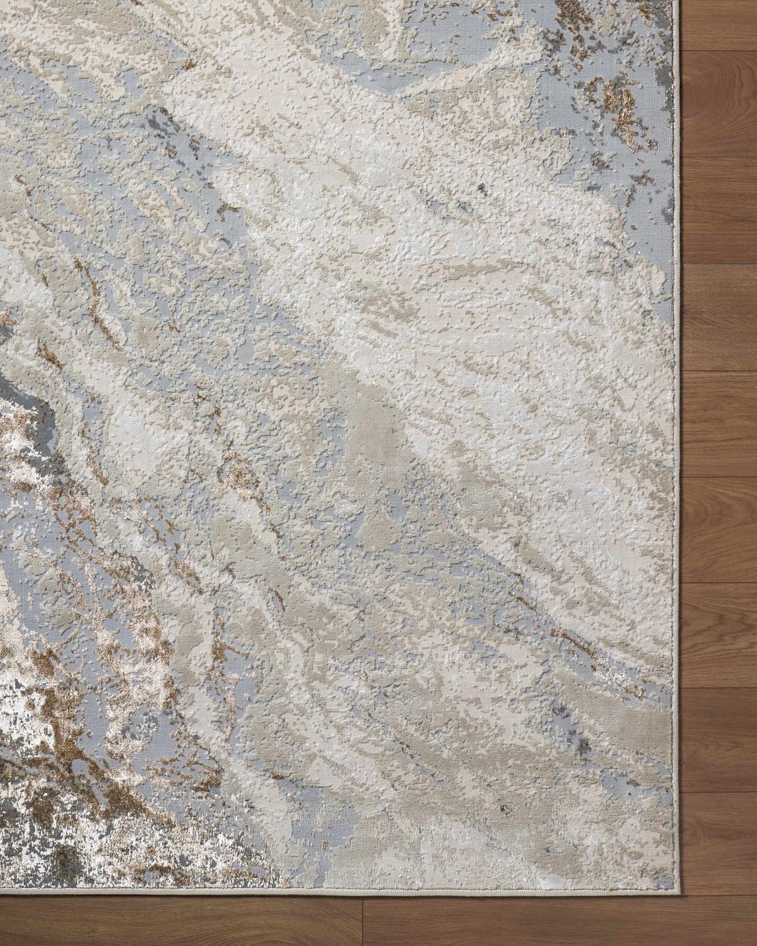 Akuchi Contemporary Abstract Gray And Beige Rug - The Rug Decor