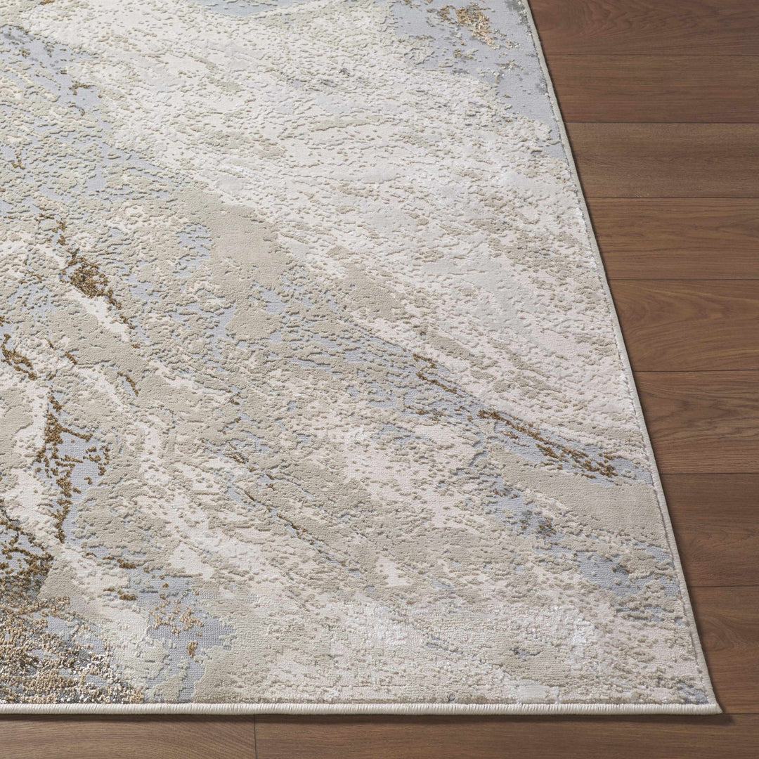 Akuchi Contemporary Abstract Gray And Beige Rug - The Rug Decor